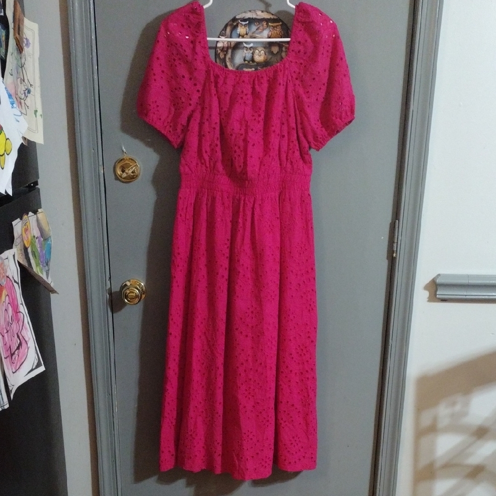2/ 8 Dollars Sale Grace Karin Vibrant and Stylish Pink Midi Dress - Picture 6 of 6